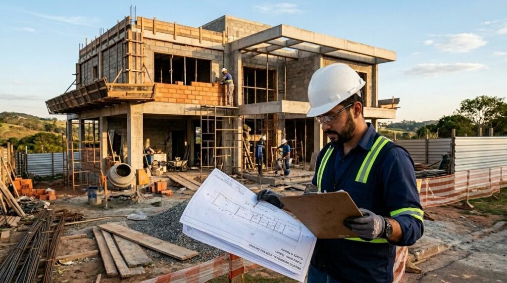Descubra quanto custa construir uma casa em Campinas em 2026, o valor por metro quadrado atualizado e como economizar na obra com planejamento e apoio de um engenheiro civil.
